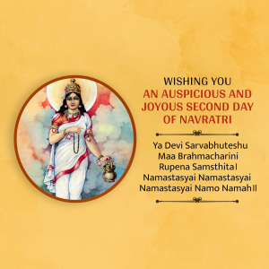 Navratri Day 2 Brahmacharini Maa
