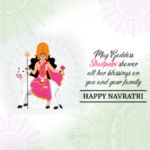 Navratri Day 1 Shailputri Maa