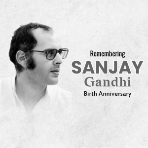 Sanjay Gandhi JI B.A