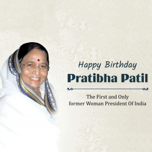 HBD Pratibha Patil Ji