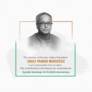 Pranab Mukherjee Ji B.A