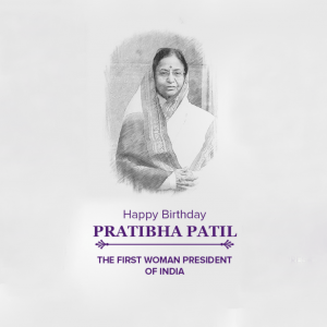 HBD Pratibha Patil Ji