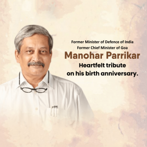 Manohar Parrikar Ji B.A