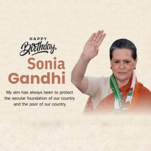 Sonia Gandhi Ji B'Day