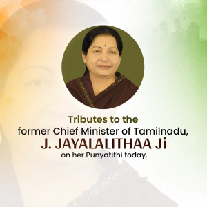 J. Jayalalithaa Ji D.A