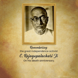 C. Rajagopalachari Ji D.A