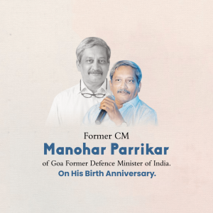 Manohar Parrikar Ji B.A