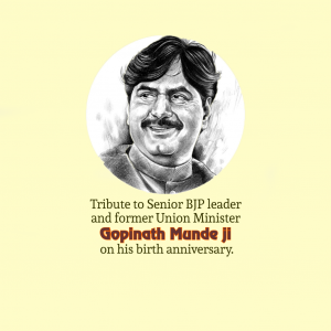 Gopinath Munde Ji B.A