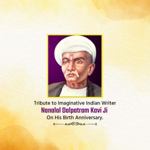 Nanalal Dalpatram Kavi Ji B.A