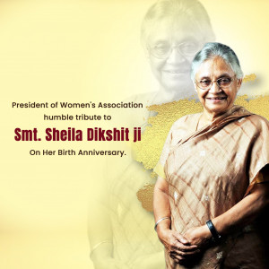 Sheila Dikshit Ji B.A