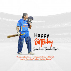 Sachin Tendulkar Ji B'Day