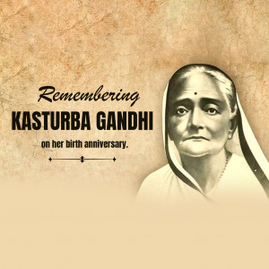 Kasturba Gandhi Ji B.A