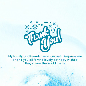 Birthday Thanks Wishes