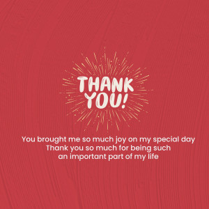 Birthday Thanks Wishes