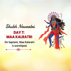 Navratri Day 7 Kaalratri Maa
