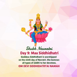 Navratri Day 9 Siddhidhatri Maa