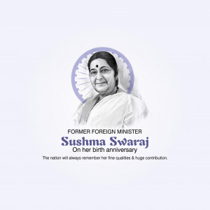 Sushma Swaraj Ji B.A