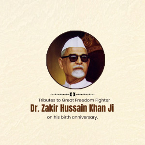 Zakir Hussain Khan Ji B.A