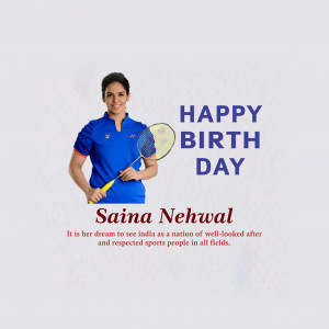 Saina Nehwal Birthday