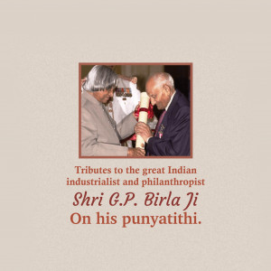 Ganga Prasad Birla Ji D.A