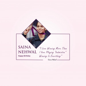 Saina Nehwal Birthday