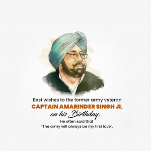 Captain Amarinder Singh Ji B'Day
