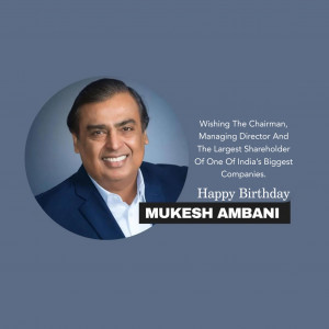 Mukesh Ambani Ji B'Day