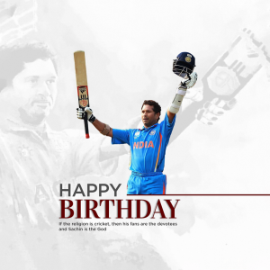 Sachin Tendulkar Ji B'Day