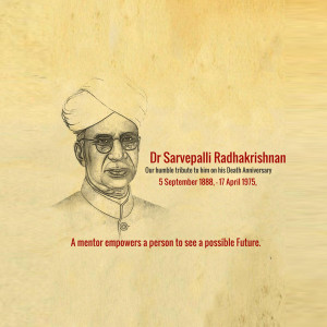 Sarvepalli Radhakrishnan Ji D.A