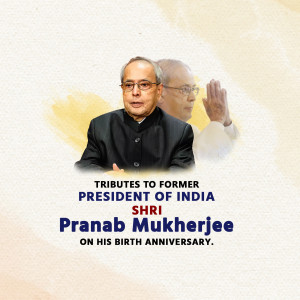 Pranab Mukherjee Ji B.A