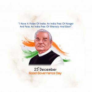 Atal Bihari Vajpayee B.A / Good Governance Day