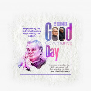 Atal Bihari Vajpayee B.A / Good Governance Day