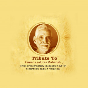 Ramana Maharshi Ji B.A