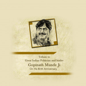 Gopinath Munde Ji B.A