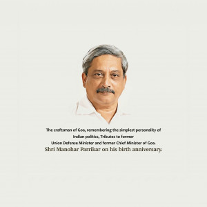 Manohar Parrikar Ji B.A