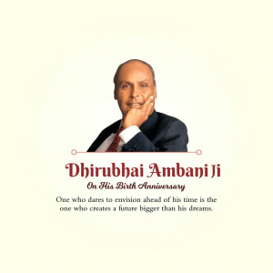 Dhiruibhai Ambani Ji B.A