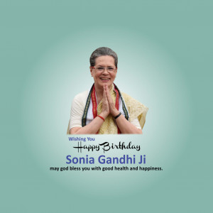 Sonia Gandhi Ji B'Day