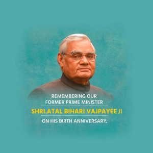 Atal Bihari Vajpayee B.A / Good Governance Day
