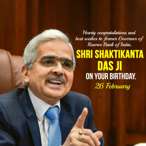 Shaktikanta Das Ji B'Day