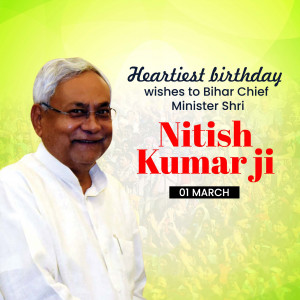 Nitish Kumar ji B'Day