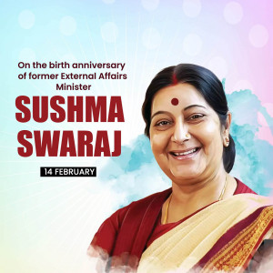 Sushma Swaraj Ji B.A