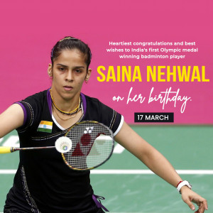 Saina Nehwal Birthday