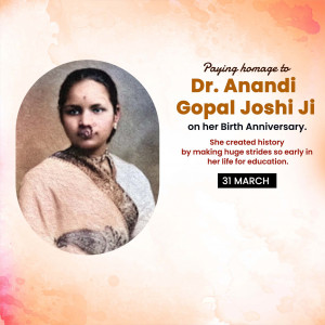 Anandi .G. Joshi Ji B.A