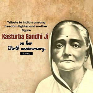 Kasturba Gandhi Ji B.A
