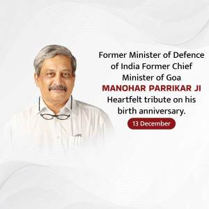 Manohar Parrikar Ji B.A