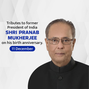 Pranab Mukherjee Ji B.A