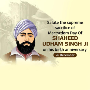 Udham Singh Ji Birth Anniversary