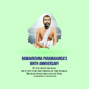 Ramakrishna Paramahamsa Jayanti